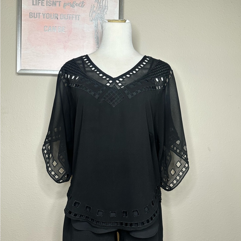 WHBM | Kimono Cut Out Blouse